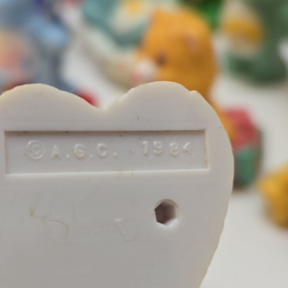 Vintage 80s Care Bears Lot of 18 Mini Figures AGC Hong Kong Rare Toy PVC 2inch - Picture 5 of 7